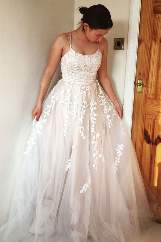 formal ball gown prom dresses, light chanpagne prom gowns, graduation party dresses cg18268