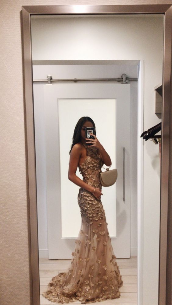 senior Prom Dresses, Gowns, Gold dresses cg18390