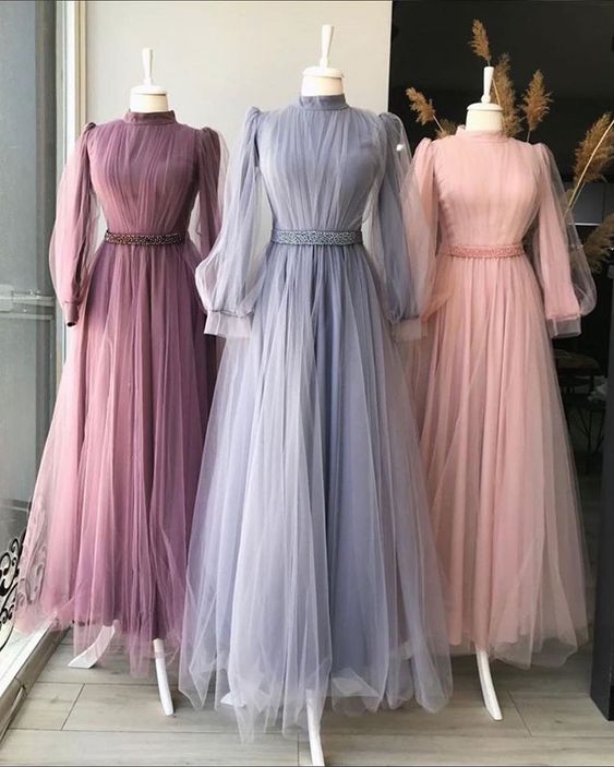 Evening Dresses long Sleeves Evening Gown Prom Party Dress cg18441