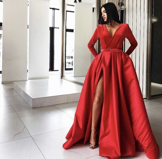 red prom dress cg18663