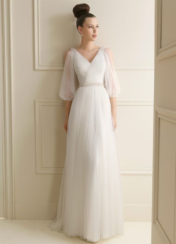 simple long prom dress with sleeves gorgeous formal dresses cg18714