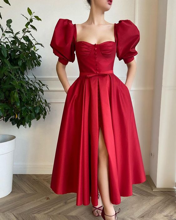 Charming A-Line Prom Evening Dresses, Sleeves Princess Gown cg18755