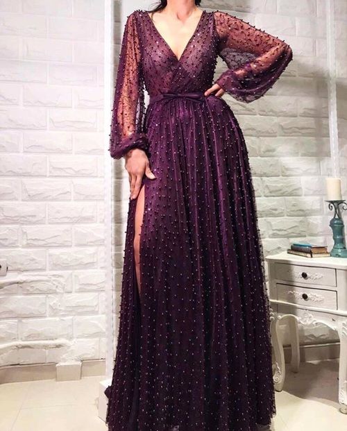 Fabulous Prom Dress, Long Evening Dress with beads cg18995