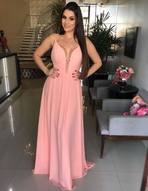 Chic A-Line Long Prom Evening Dresses cg19152