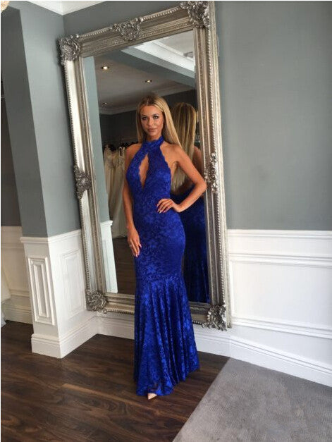 Sleeveless Lace Evening Dress,Mermaid Evening Dresses,Backless Evening prom Gowns,Forma Women Dress cg19231