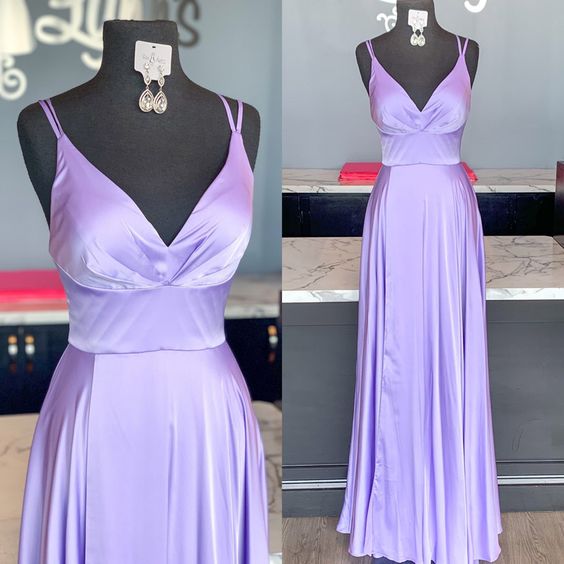 Prom Dresses Spaghetti Straps V-neck Elegant A-Line Long Graduation Gowns Custom Plus Size Women Evening Dress cg19249