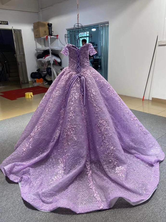 Lace Prom Gowns Floor Length Prom Dress cg20171