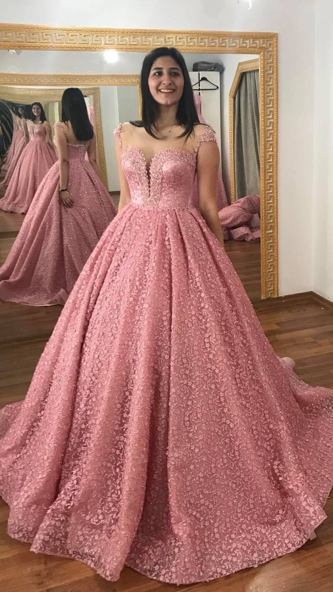 A line pink prom dresses 2021 cg20485