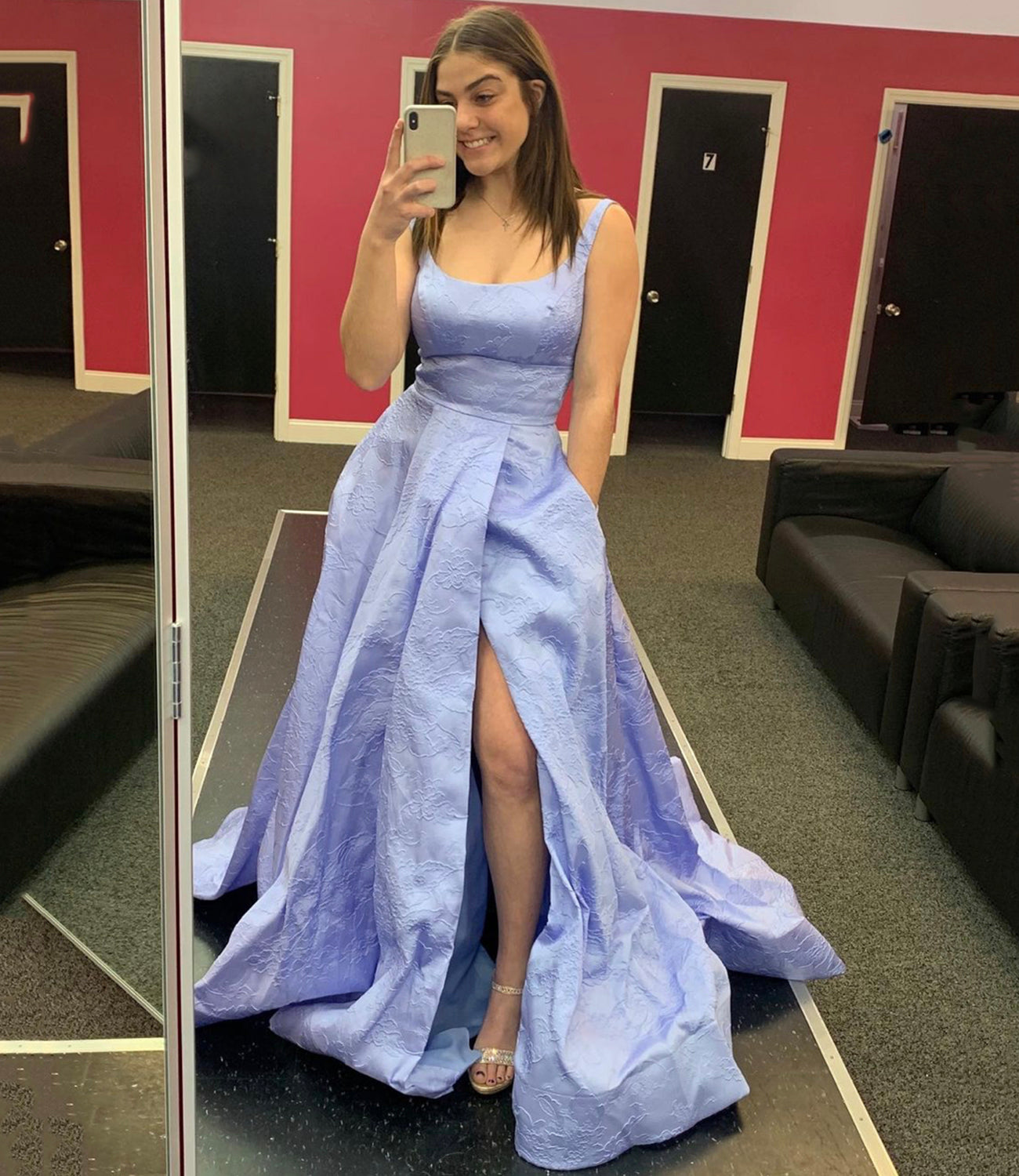 A LINE SATIN LONG A LINE PROM DRESS EVENING DRESS cg20637