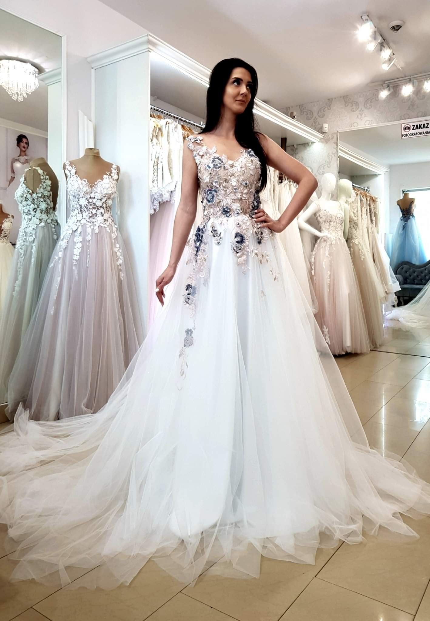 A line tulle Formal Prom Evening Gown cg20704