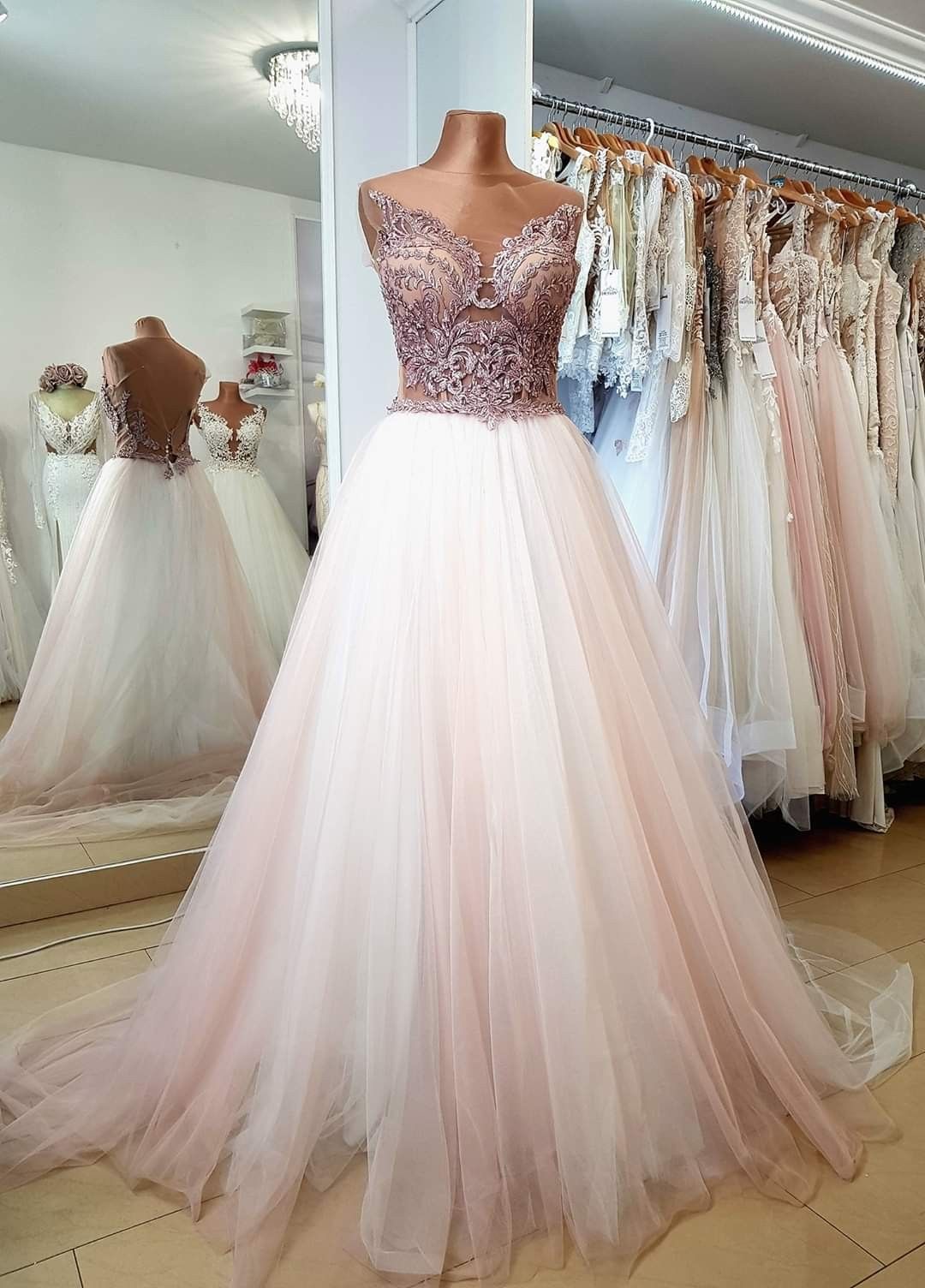 A line tulle Formal Prom Evening Gown cg20706