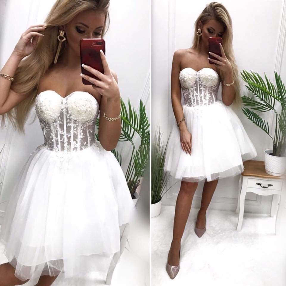 princess A-line party dress Homecoming Dress cg20711