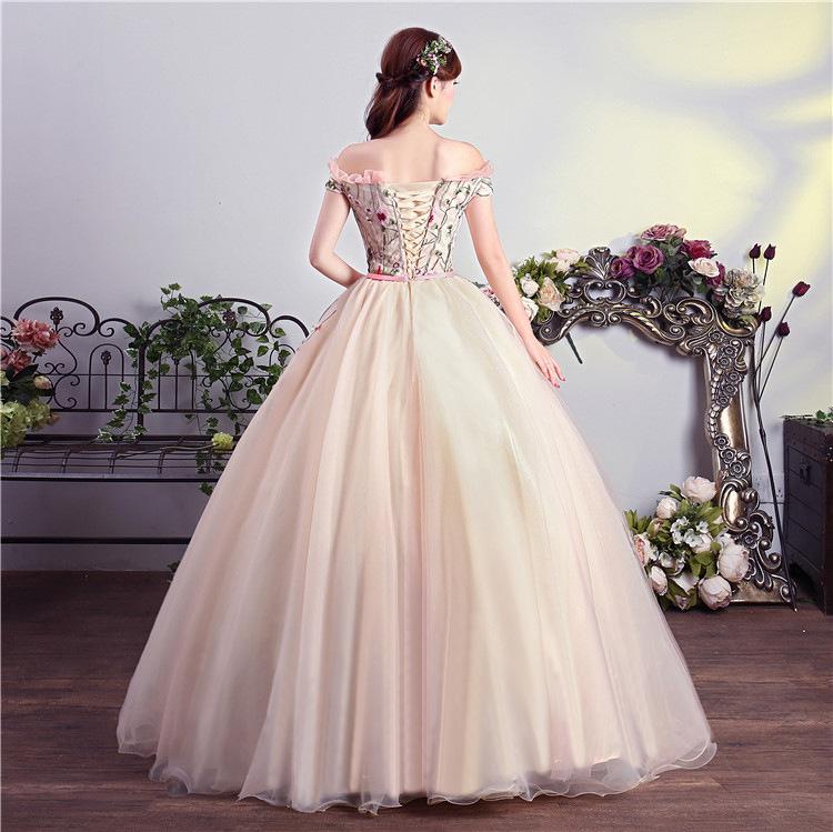Charming Pink Off Shoulder Ball Gown Formal Dress, Lace Applique Party Dress prom dress evening dress cg21032