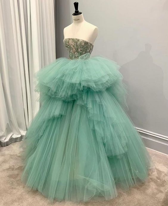 Green Prom Dresses, Evening Party Dresses cg21232