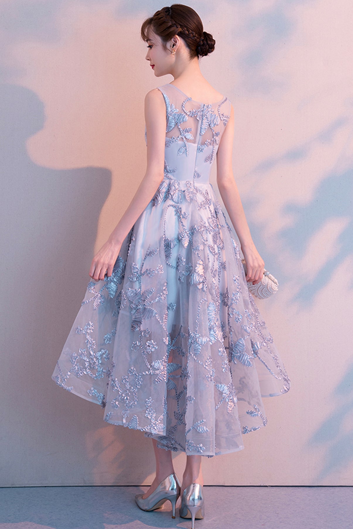 Homecoming Dresses CUTE TULLE HIGH LOW SHORT DRESS FASHION DRESS cg21454