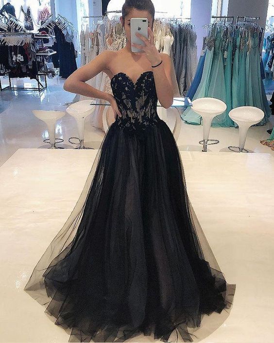 Sweetheart Lace Long Prom Dress cg21588