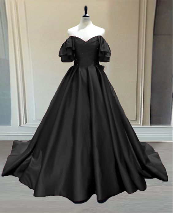 black princess ball gown for wedding prom dress, evening dress cg21653