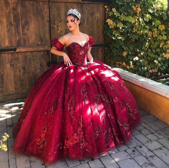 burgundy tulle sweetheart long prom gown burgundy sweet 16 dress cg22064