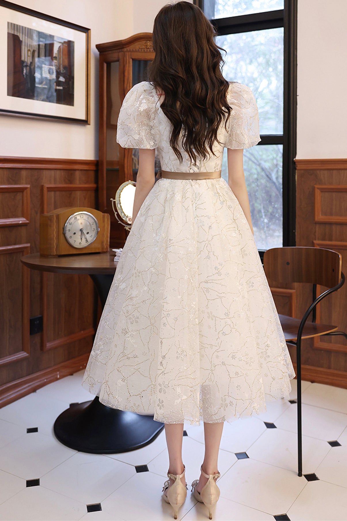 SWEET A LINE SEQUINS SHORT PROM DRESS cg22158