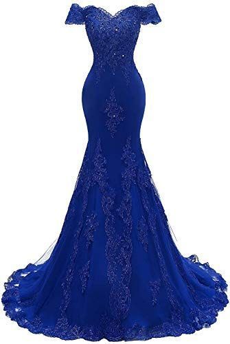 Off The Shoulder Mermaid Evening Dress Long Appliques Formal Prom Dresses cg22268