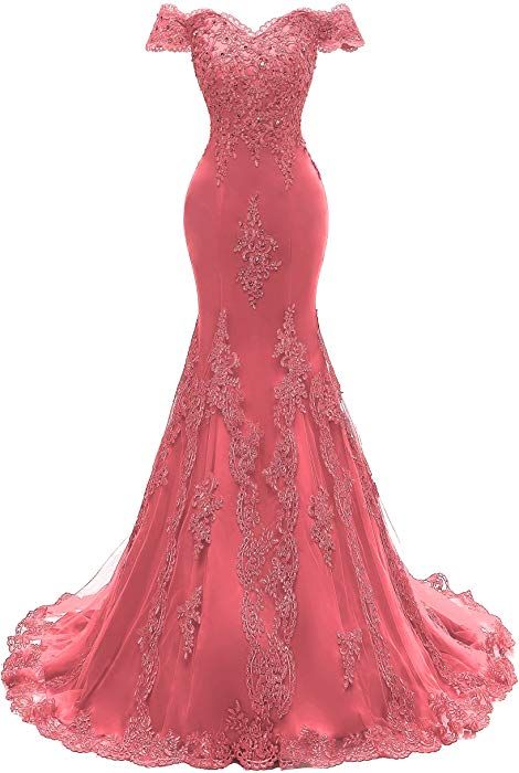 Women's V Neckline Mermaid Lace Long Prom Gown cg22292