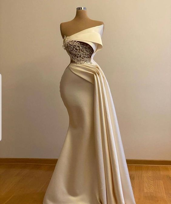 Off Shoulder Ivory Prom Dress With Cape, Wedding Gown,bridal Dress, Long Ivory Engagement Dress, African Clothing For Women,prom Dress cg22305