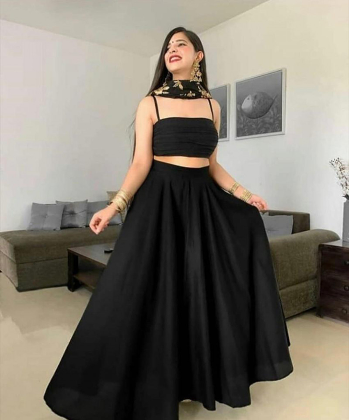 Black 2 Pieces Long Prom Dress cg22462