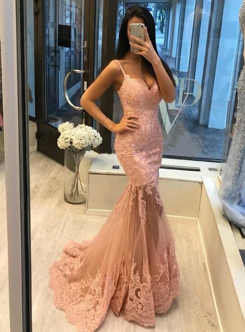 pink prom dress evening Dress, Long Prom Gown, Evening Dress cg23321