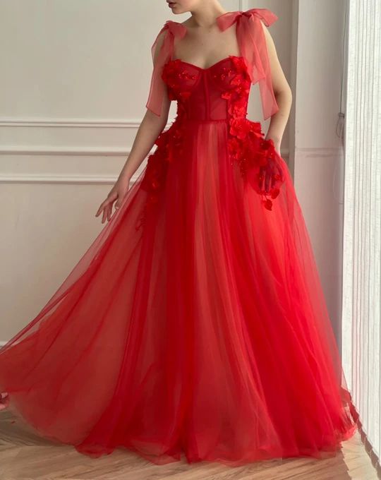 Red long prom evening dress formal gown cg23416
