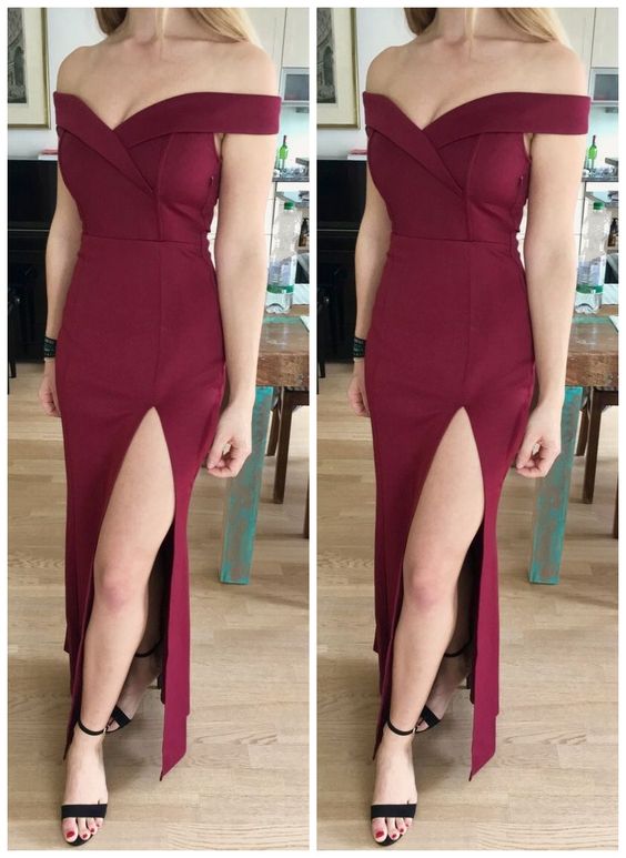 Off The Shoulder Ankle Length Evening Gown Pageant Dress Prom Dress cg23442