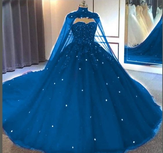 Quinceanera Dresses blue Ball Gown Prom Dress cg23782