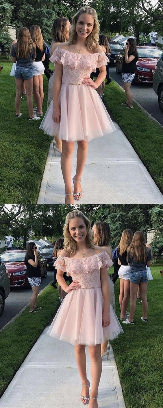 Beautiful Cute Homecoming Dresses 2019, Lace Homecoming Dresses, Short Homecoming Dresses cg277
