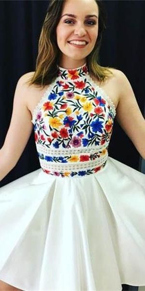 Beautiful A-line Fashion Short Homecoming Dresses Cute Dresses cg3253