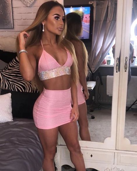 Two Piece Homecoming Dress, Mini Homecoming Dress cg3389