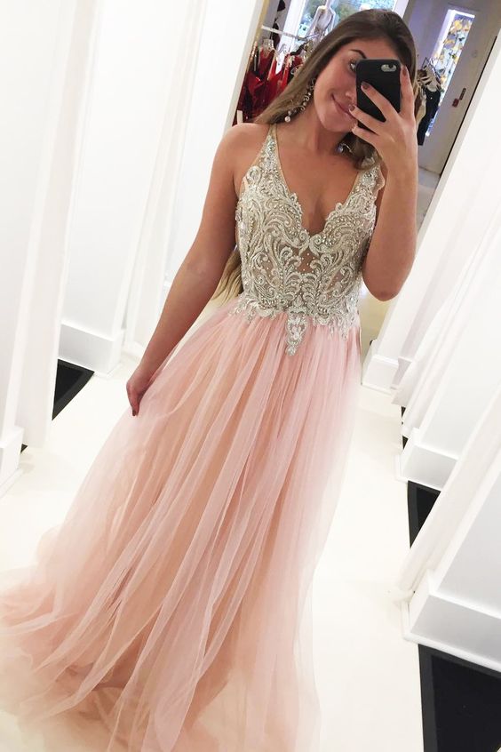 Princess Pink Prom Dresses, Long Prom Dresses 2020 cg3578