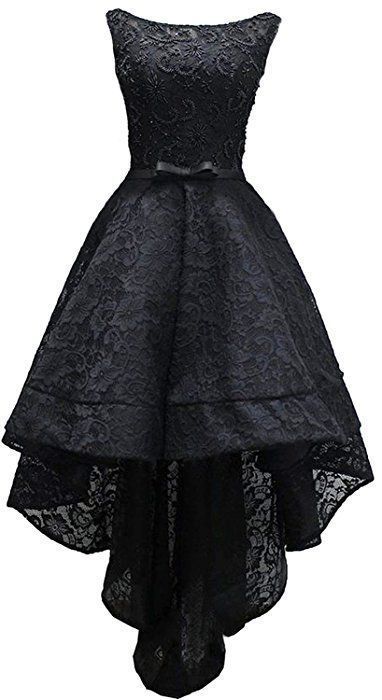 Sleeveless Beaded High Low Prom Dress Lace Evening Gown cg5650