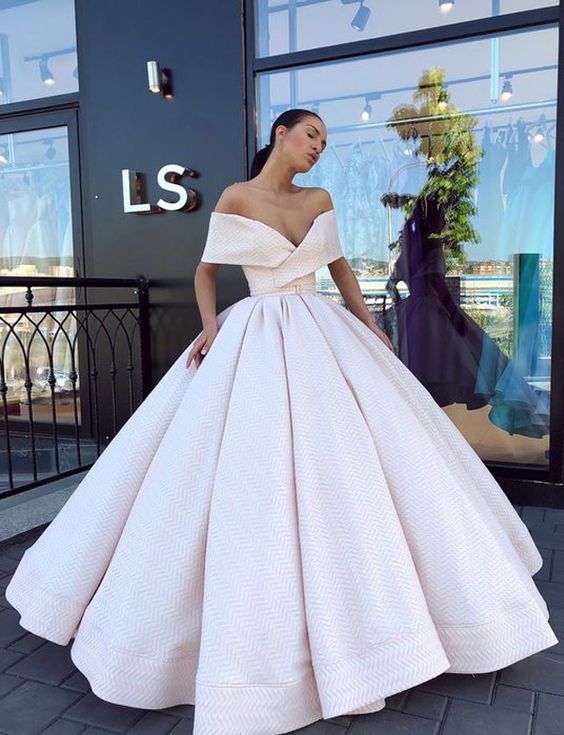 off the shoulder ball gown prom/evening dresses cg5857