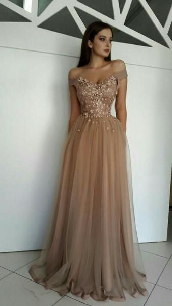 Off Shoulder Lace Beaded Cheap Long Evening Prom Dresses cg6011