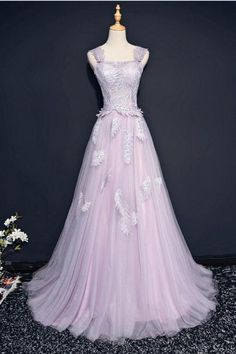 Pink A Line Brush Train Sleeveless Layers Tulle Lace Up Prom Dress,Party Dress cg6092