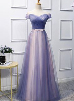 Charming Floor Length Prom Dress, Off shoulder Formal Dress, Long Evening Dresss cg6661