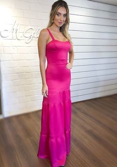 Spaghetti Strap Long Party Dress , Charming Prom Dress cg6879
