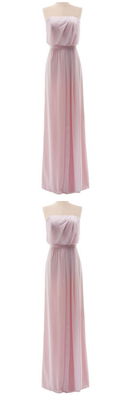 Strapless Chiffon prom Gown With Natural Waist cg7005