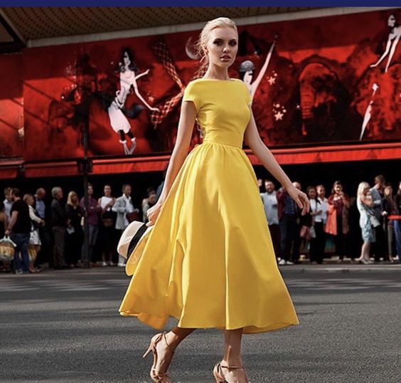 European Yellow Ball Gown prom Dress cg7281