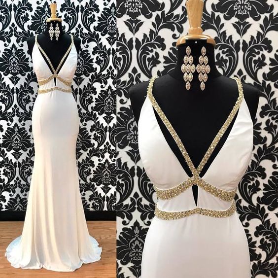 V-Neck Spaghetti Straps Formal Dresses Long,Prom dresses, long prom dress, evening dress,prom dress cg7751
