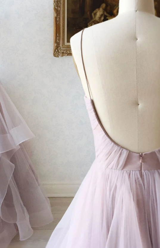 Simple sweetheart neck tulle long prom dress formal dress cg7811