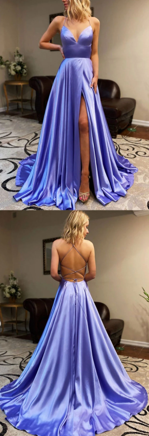 Simple sweetheart backless long satin prom dress evening dress cg7813