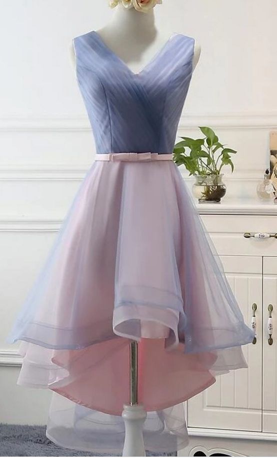 Stylish High Low Party Dress, Cute Formal prom Gowns, Pretty Party Dresses cg7984