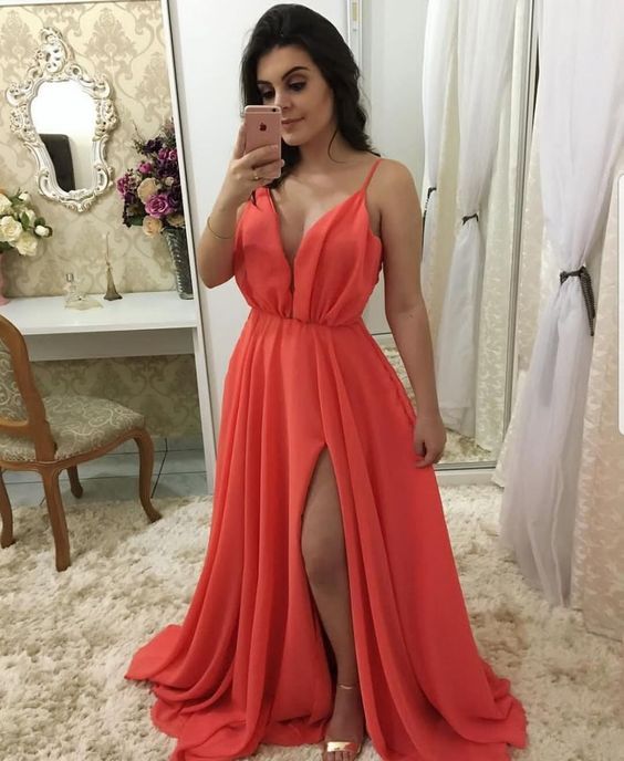 simple 2020 long prom dresses chiffon prom dress cg8071
