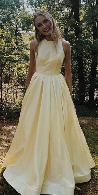 modest yellow long prom dresses, cheap formal senior prom dresses for teens cg8176