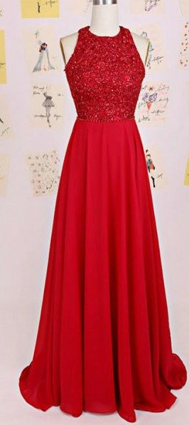 Keyhole Back Red Prom Dress, Halter Neck Red Sequins Graduation Dresses ,Red Party Dress cg8254